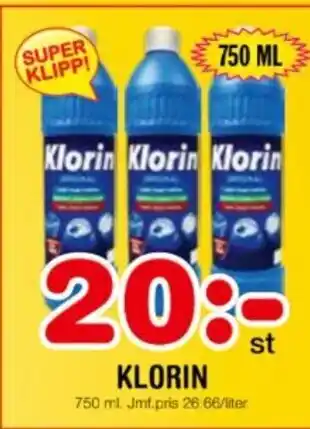 Nya Pulsen KLORIN erbjuda