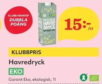 Hemköp Havredryck erbjuda