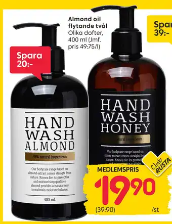 Almond oil flytande tvål