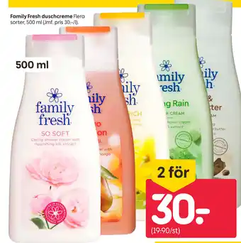 Rusta Family Fresh duschcreme erbjuda