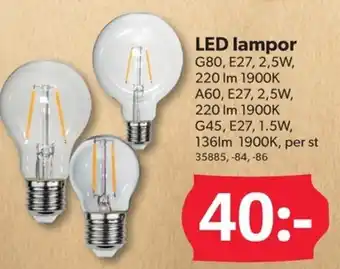 LED lampor