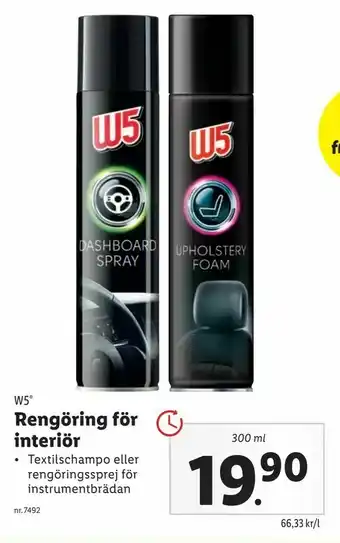 Lidl Rengöring för interiör erbjuda