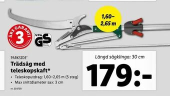 Trädsåg med teleskopskaft