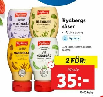 Lidl Rydbergs såser erbjuda