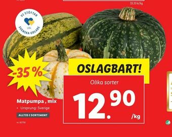 Lidl Matpumpa mix erbjuda