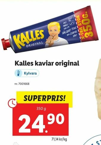 Lidl Kalles kaviar original erbjuda