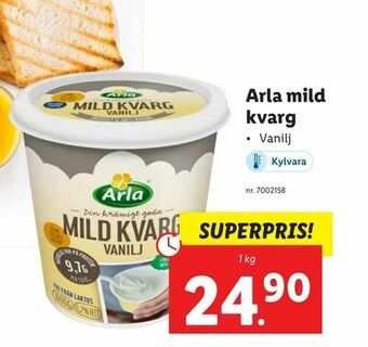 Lidl Arla mild kvarg erbjuda
