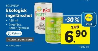 Lidl Ekologisk ingefärsshot erbjuda