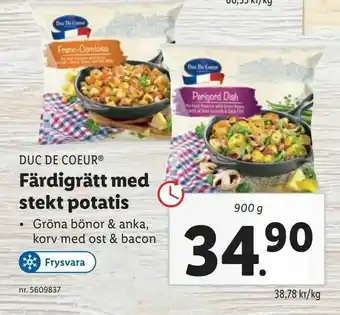 Lidl Färdigrätt med stekt potatis erbjuda