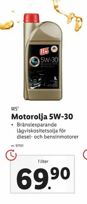 Lidl Motorolja 5W-30 erbjuda