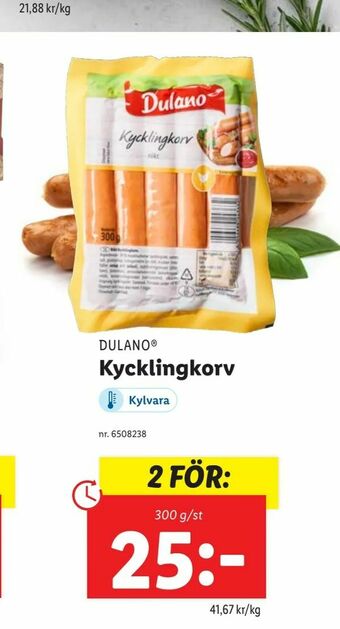 Lidl Kycklingkorv erbjuda