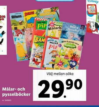 Lidl Målar- och pysselböcker erbjuda