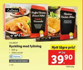 Lidl Kyckling med fyllning erbjuda