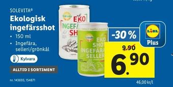 Lidl Ekologisk ingefärsshot erbjuda