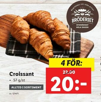 Lidl Croissant erbjuda