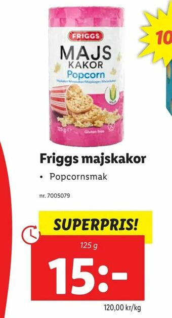 Lidl Friggs majskakor erbjuda