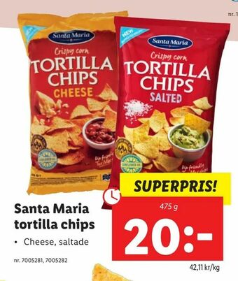Lidl Santa Maria tortilla chips erbjuda