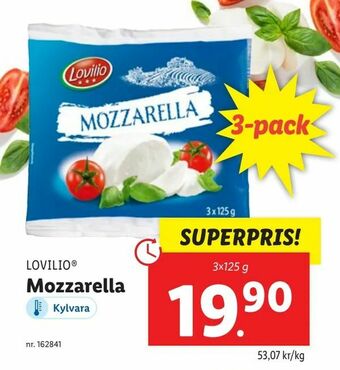 Lidl Mozzarella erbjuda