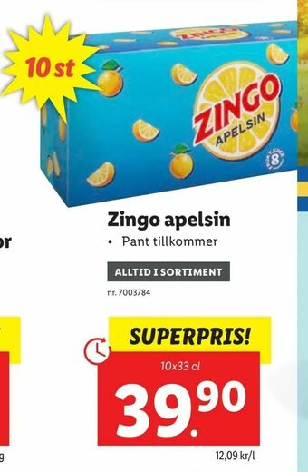 Lidl Zingo apelsin erbjuda