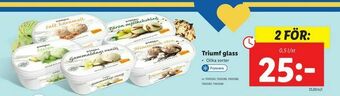 Lidl Triumf glass erbjuda