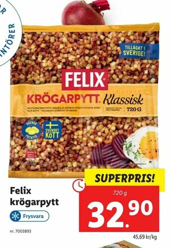 Lidl Felix krögarpytt erbjuda