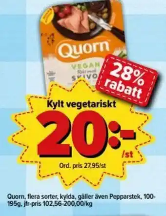 Östenssons Quorn Kylt Vegetariskt 100-195g erbjuda