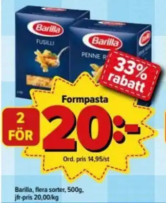 Barilla Formpasta 500g