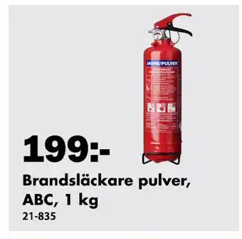 Brandsläckare pulver, ABC, 1 kg