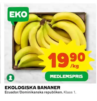 Coop EKOLOGISKA BANANER erbjuda