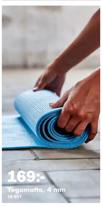 Biltema Yogamatta, 4 mm erbjuda