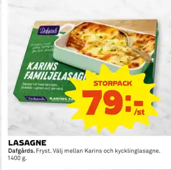 Coop LASAGNE erbjuda