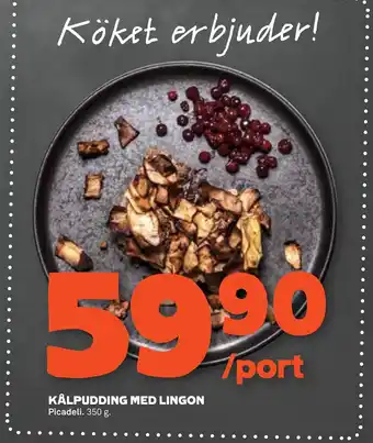 Stora Coop KÅLPUDDING MED LINGON erbjuda