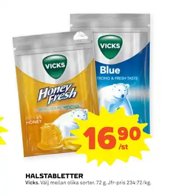 Stora Coop HALSTABLETTER erbjuda