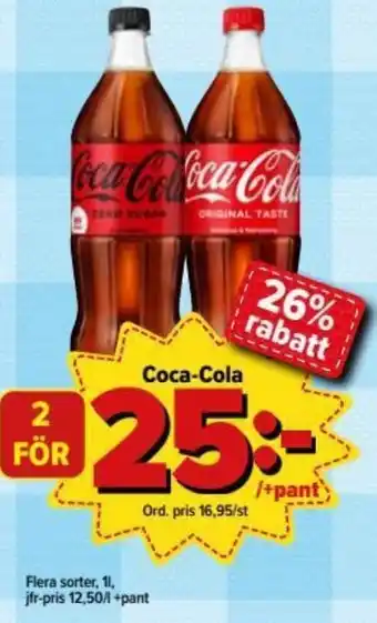 Östenssons Coca-Cola 1l erbjuda