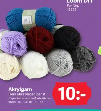 DollarStore Akrylgarn erbjuda