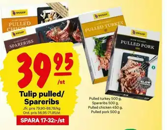 City Gross Tulip pulled/ Spareribs erbjuda