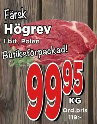 Supergrossen Högrev erbjuda