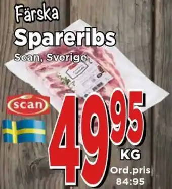 Supergrossen Spareribs erbjuda