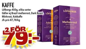 Supergrossen KAFFE erbjuda
