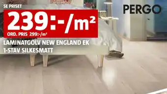 Bauhaus LAMINATGOLV NEW ENGLAND EK 1-STAV SILKESMATT erbjuda
