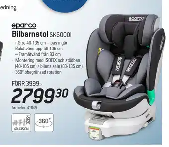 thansen Bilbarnstol erbjuda