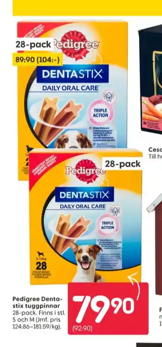 Rusta Dentastix hundsnacks erbjuda