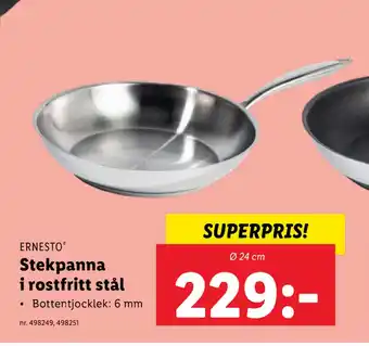 Lidl Stekpanna i rostfritt stål erbjuda