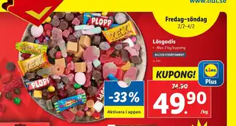 Lidl Lösgodis erbjuda