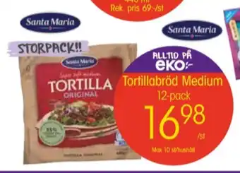EKO Santa maria tortillas erbjuda