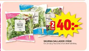 ICA Kvantum Ica sallat erbjuda