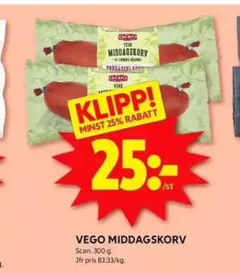 ICA Kvantum Scan vegokorv erbjuda