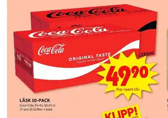 ICA Kvantum Coca cola läskedryck erbjuda
