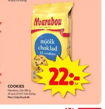 ICA Kvantum Marabou cookies erbjuda