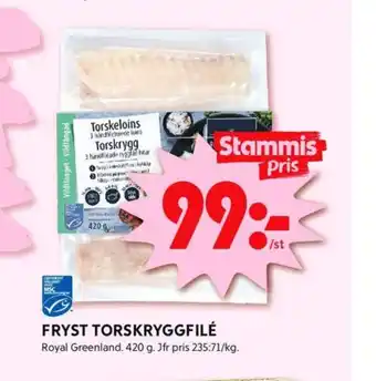 ICA Kvantum Royal greenland torskfilé erbjuda
